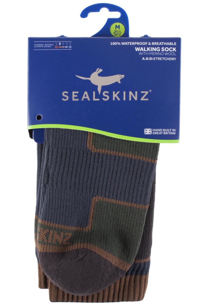 and SealSkinz 100 Waterproof Thin Mid Weight Walking Socks