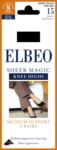 Ladies 2 Pair Elbeo Sheer Magic Medium Support Knee Highs In 2 Colours