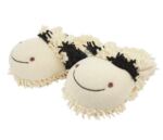 Ladies, Mens & Kids 1 Pair Aroma Home Fuzzy Friends Cow Slippers