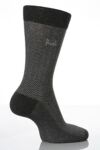 Mens 2 Pair Pringle Kentallen Herringbone Pattern Socks In 5 Colours