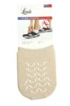 Ladies 1 Pair Levante Cotton Rich Toe Caps In 2 Colours