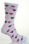 Ladies 1 Pair Elle Patterned Angora Socks In 7 Colours