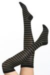 Ladies 1 Pair Elle Lurex Stripe Over The Knees In 3 Colours