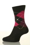 Ladies 1 Pair Burlington Original Extra Soft Argyle Sock In 18 Colours