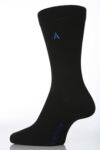 Mens 1 Pair SockShop Individual Black Embroidered Initial Socks - All 26 Letters Of The Alphabet