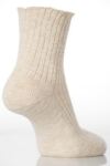 Ladies 1 Pair Hot Sox Organic Cotton & Linen Mix Rib Boot Socks In 3 Colours