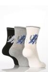 Boys 3 Pair Jeep Cushion Foot Sports Socks In 2 Colours