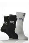 Boys 3 Pair Jeep Ribbed Cushion Foot Socks