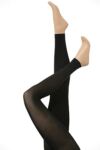 Ladies 1 Pair Falke Pure Matt 50 Leggings in the style of Daisy Lowe