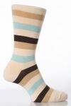 Ladies 1 Pair Hot Sox Wide Stripe Socks In 2 Colours