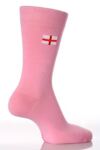 Ladies 1 Pair SockShop Individual Nations Embroidered Sock ST GEORGE'S