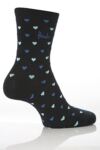 Ladies 2 Pair Pringle Carol Heart Patterned Socks In 2 Colours