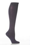Ladies 2 Pair Elle Plain Bamboo Knee Highs In 7 Colours