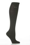 Ladies 2 Pair Elle Plain Cotton Knee Highs