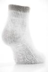Ladies 1 Pair Elle Angora Luxury Slipper Sock In 3 Colours