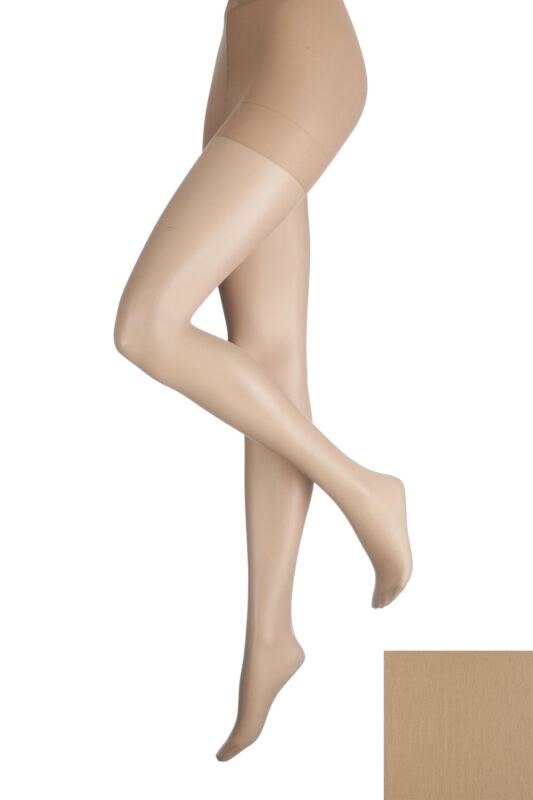 Women's 1 Pair Charnos 10 Denier Run Resist Tights