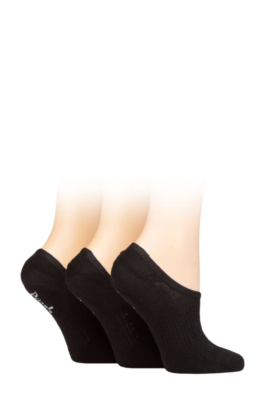 Women's 3 Pair Pringle Cotton Sports Shoe Liner Socks