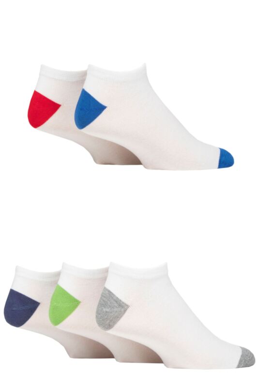 Mens 5 Pair SOCKSHOP Wildfeet Bamboo Trainer Socks