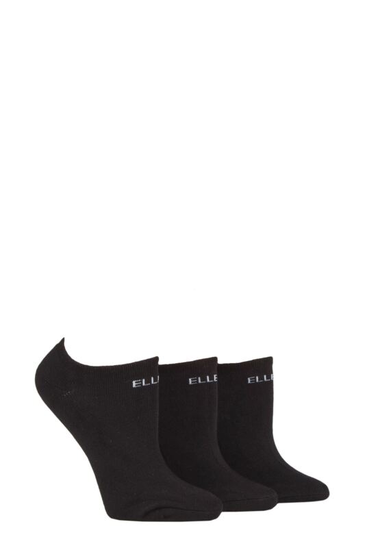 Women's 3 Pair Elle Bamboo Cushioned No Shows