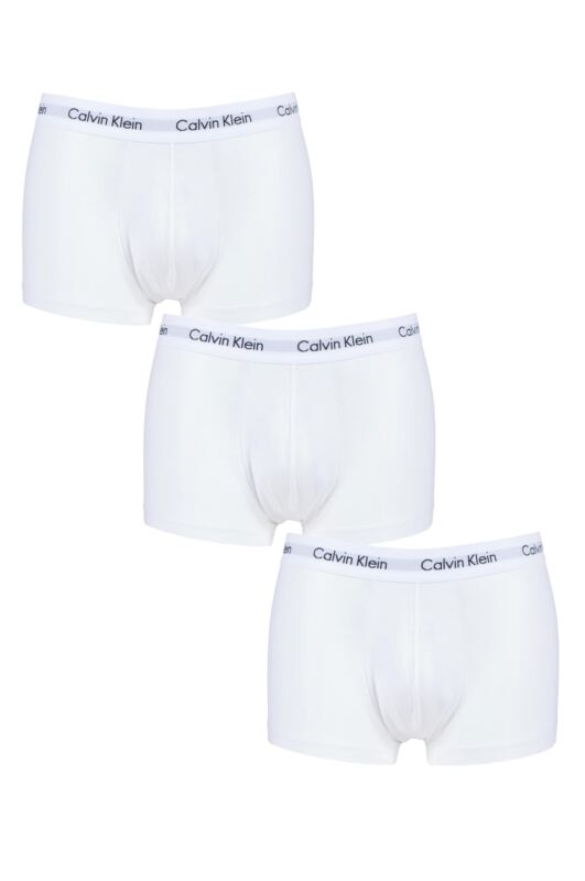 Mens 3 Pair Calvin Klein Low Rise Trunks