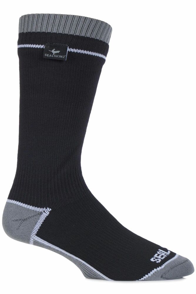 Mens and Ladies 1 Pair SealSkinz 100% Waterproof Thin Mid Length Socks ...