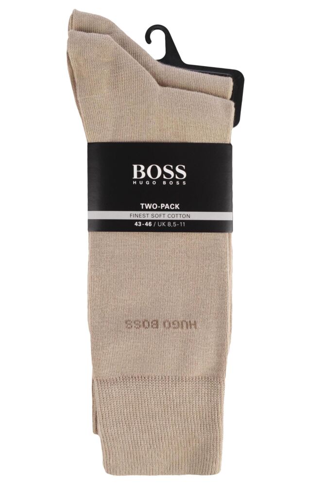 Mens Hugo Boss Plain 75% Cotton Socks from SOCKSHOP