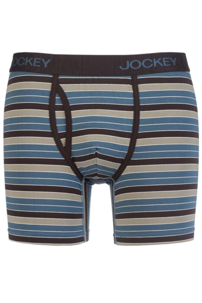 Jockey Grizzly Creek Striped Cotton and Modal Boxer Shorts