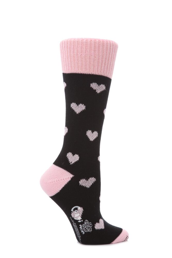 Ladies Corgi 100% Cotton Hearts Socks from SockShop
