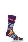 Happy Socks Multi Zebra Combed Cotton Socks