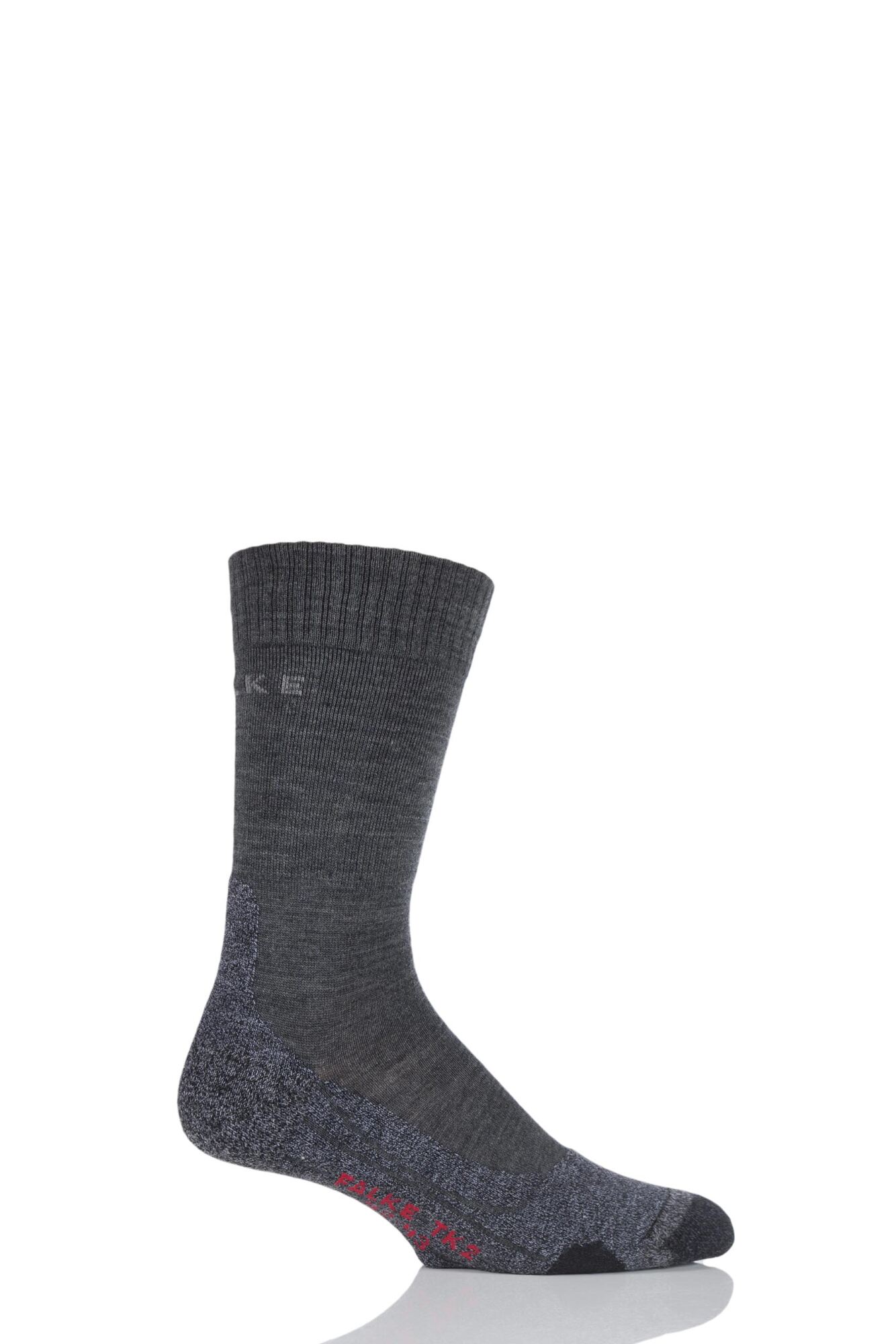 Mens 1 Pair Falke Medium Volume Ergonomic Cushioned Trekking Socks In 2 ...