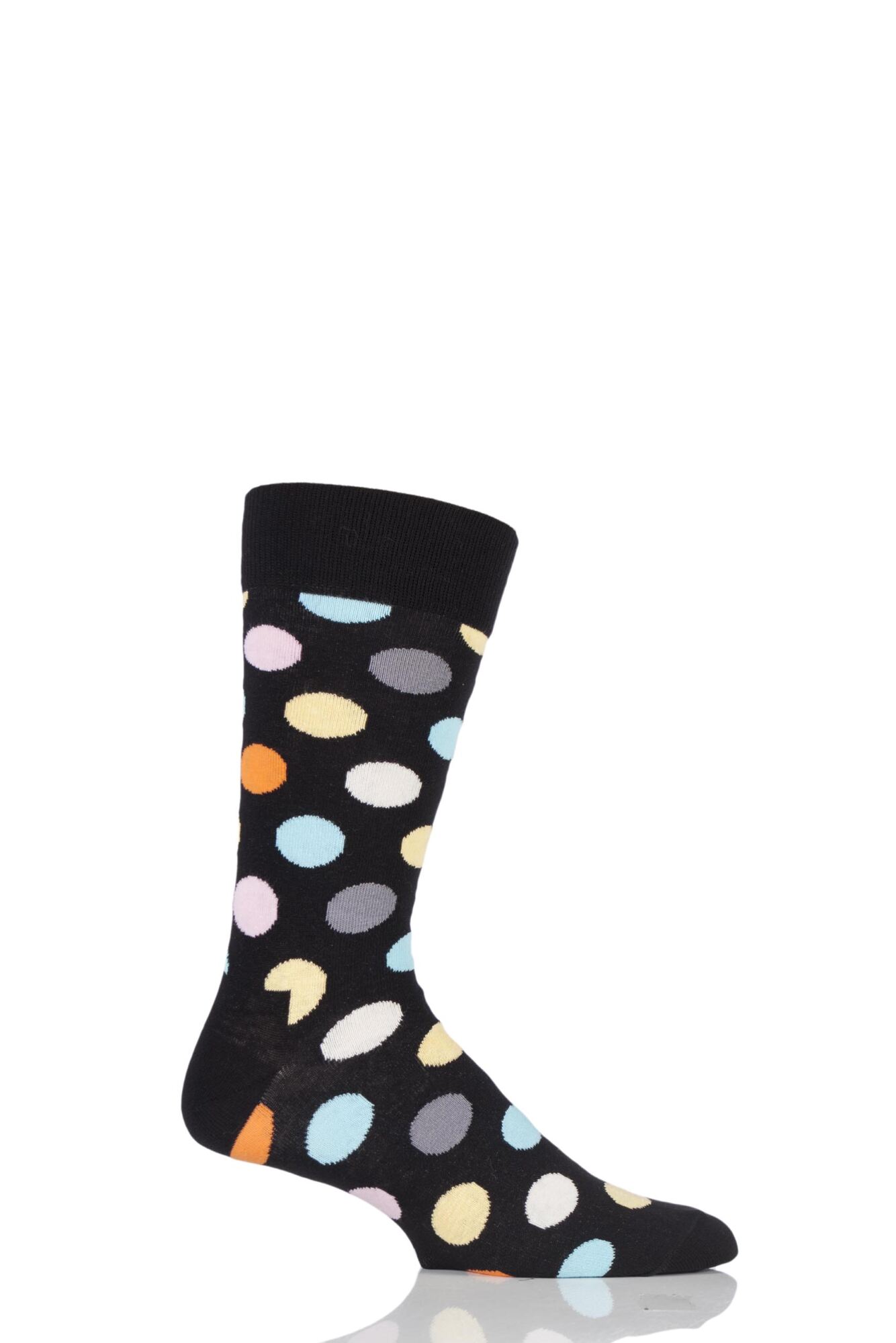 Happy Socks Big Dot Combed Cotton Socks | SOCKSHOP