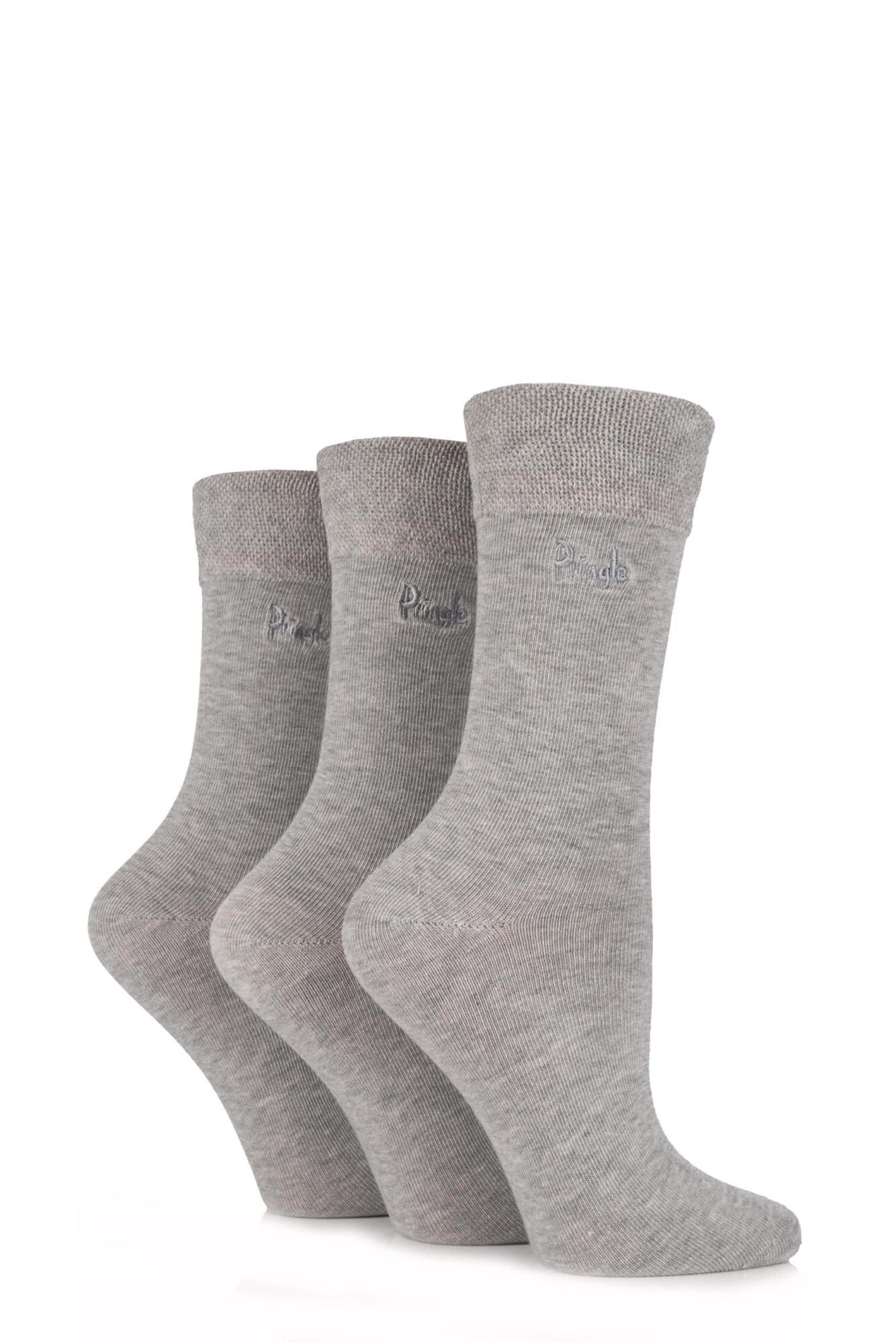 Pringle Jean Plain Comfort Cuff Cotton Socks | SOCKSHOP