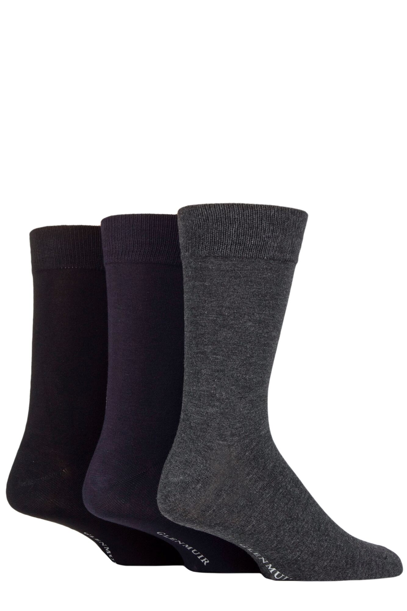 Mens Glenmuir Classic Bamboo Plain Socks from SOCKSHOP