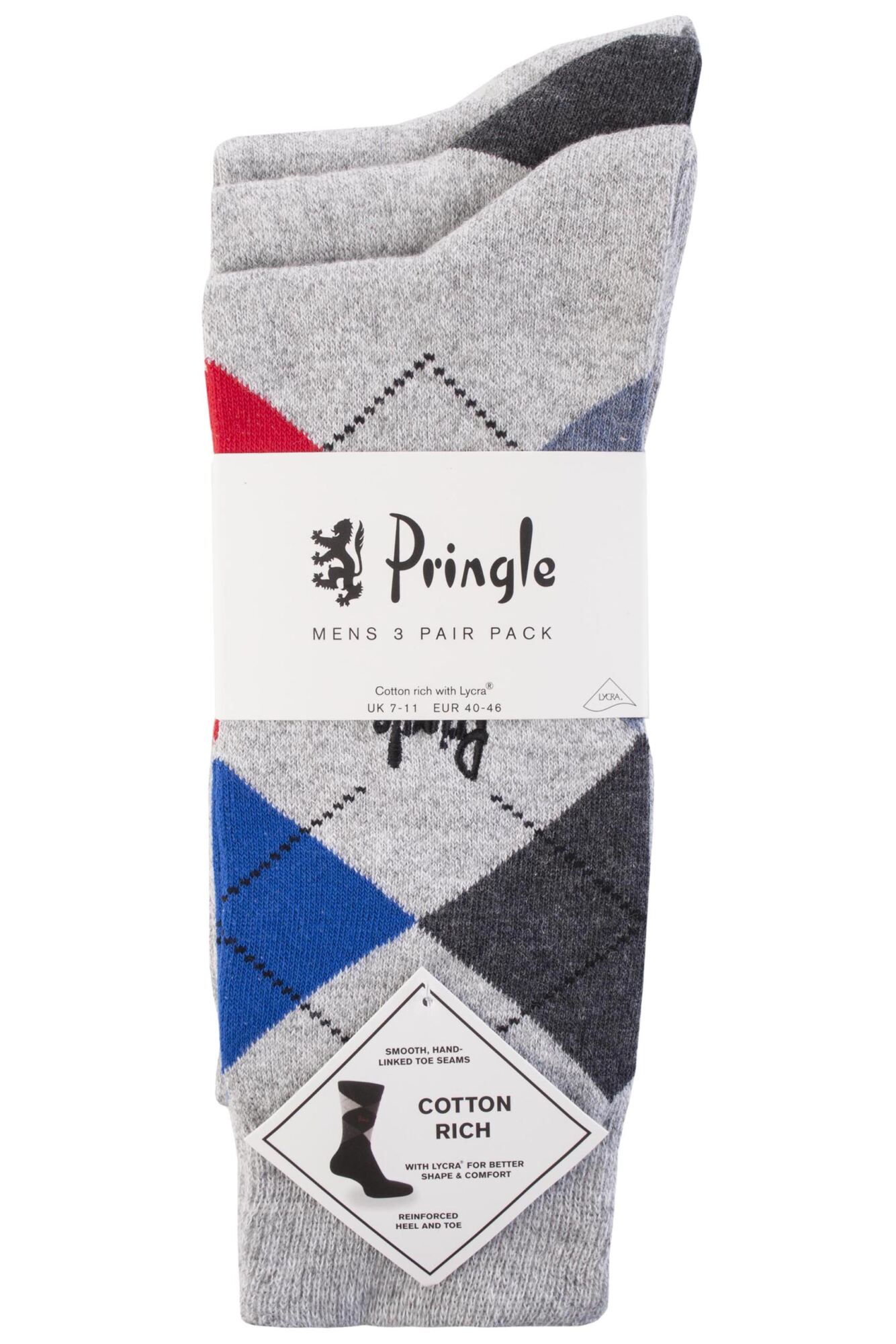 Pringle New Waverley Argyle Patterned & Plain Socks