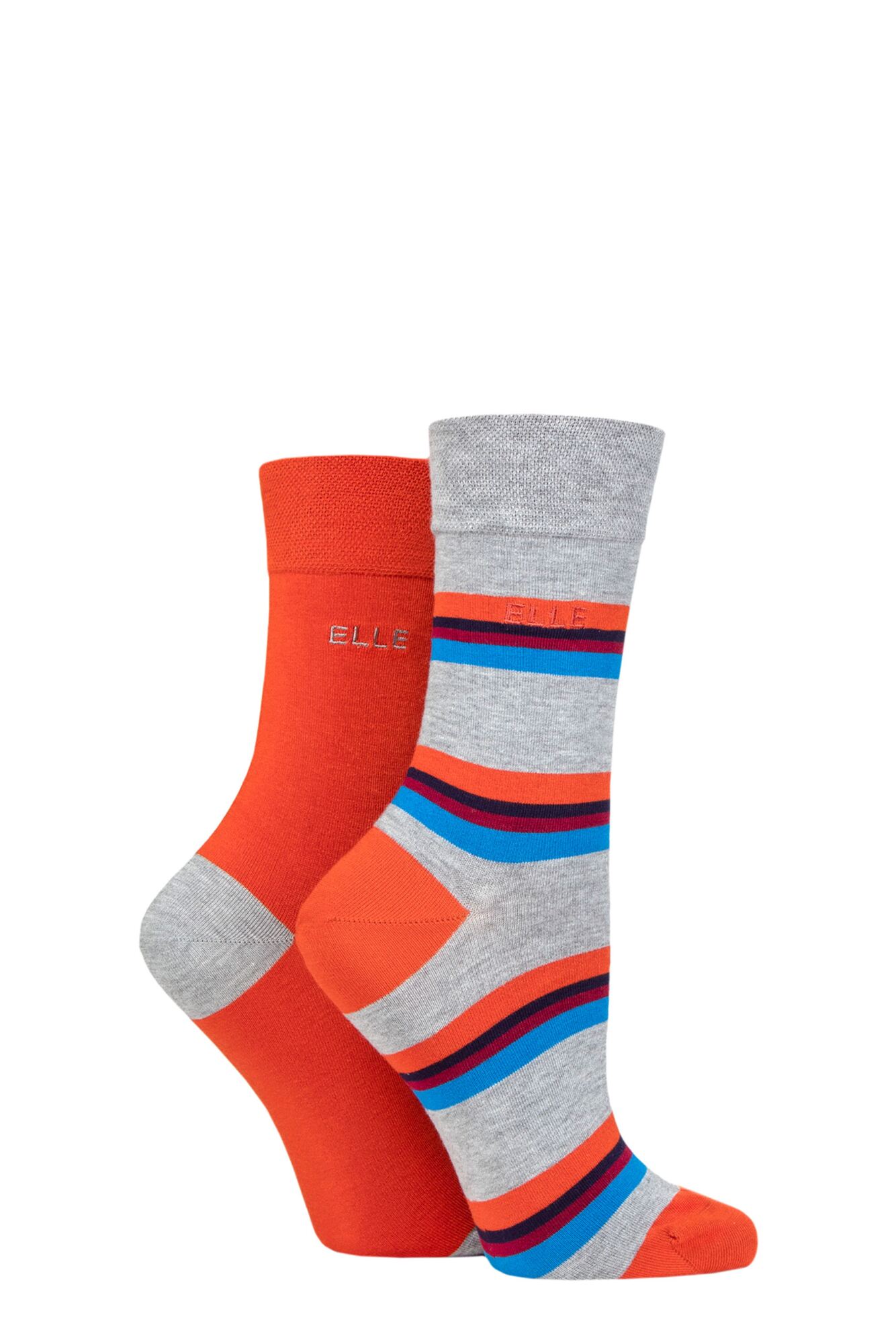 Ladies Elle Bamboo Striped and Plain Socks | SOCKSHOP