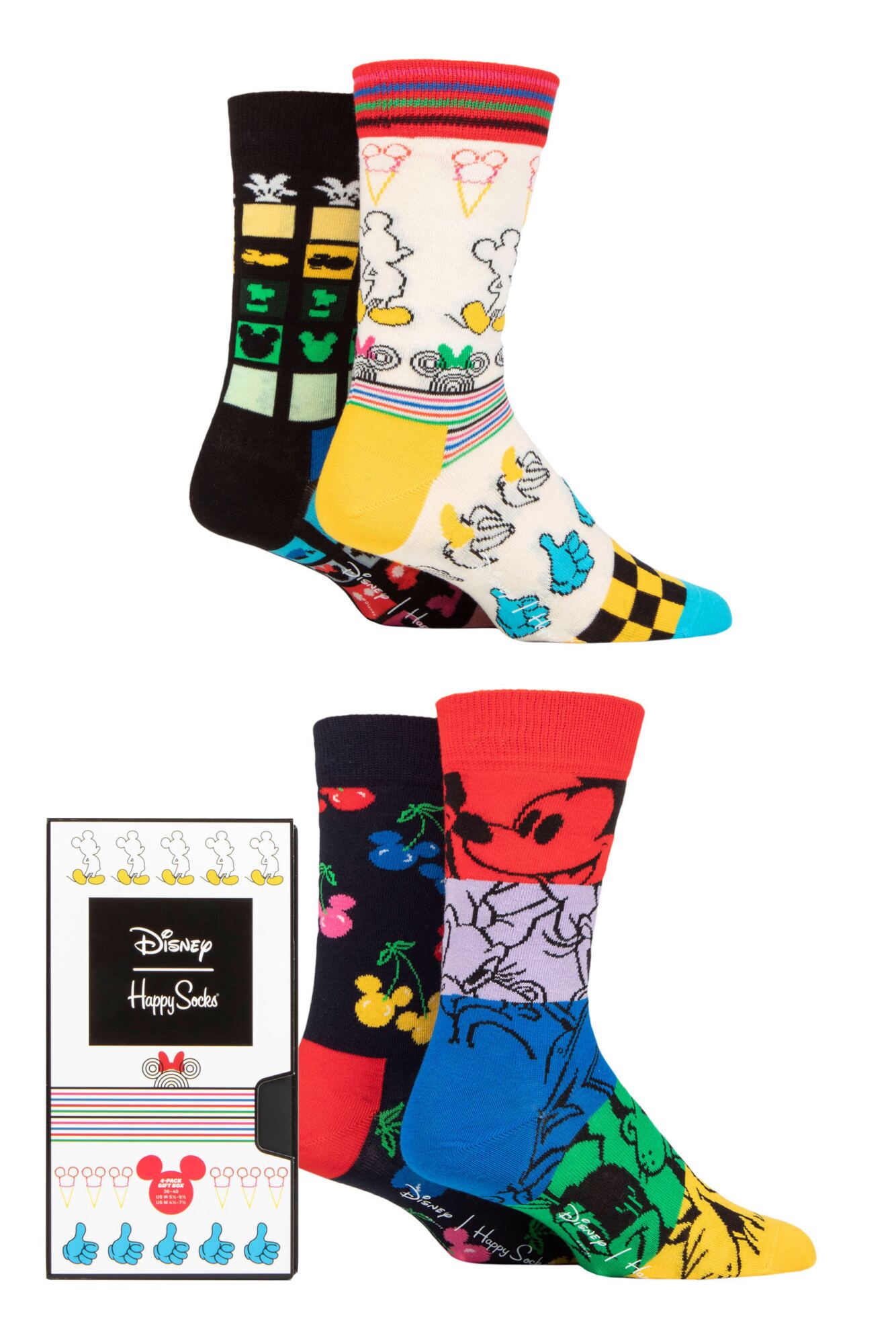 Happy Socks 4 Pair Disney Gift Sets from SockShop