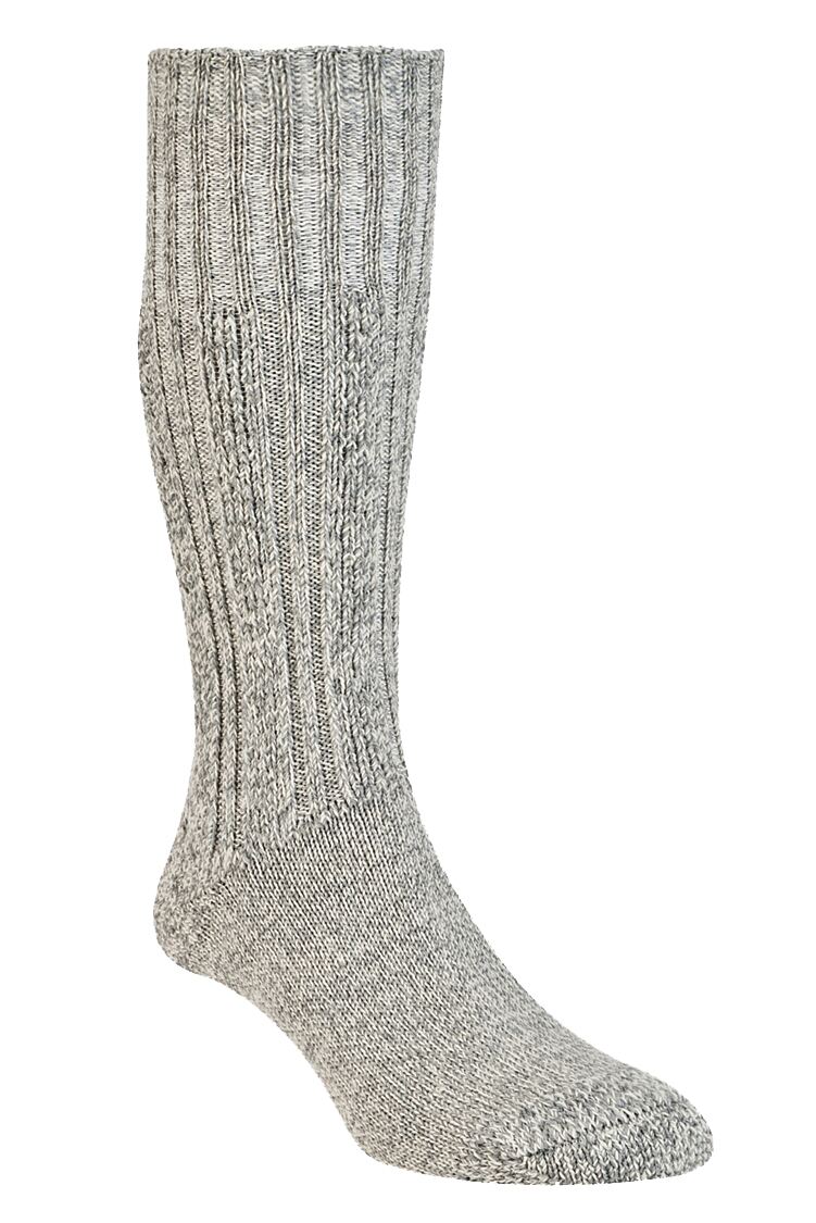 Ladies 1 Pair Hj Hall Merino Wool Boot Socks Grey Marl M | Eaba