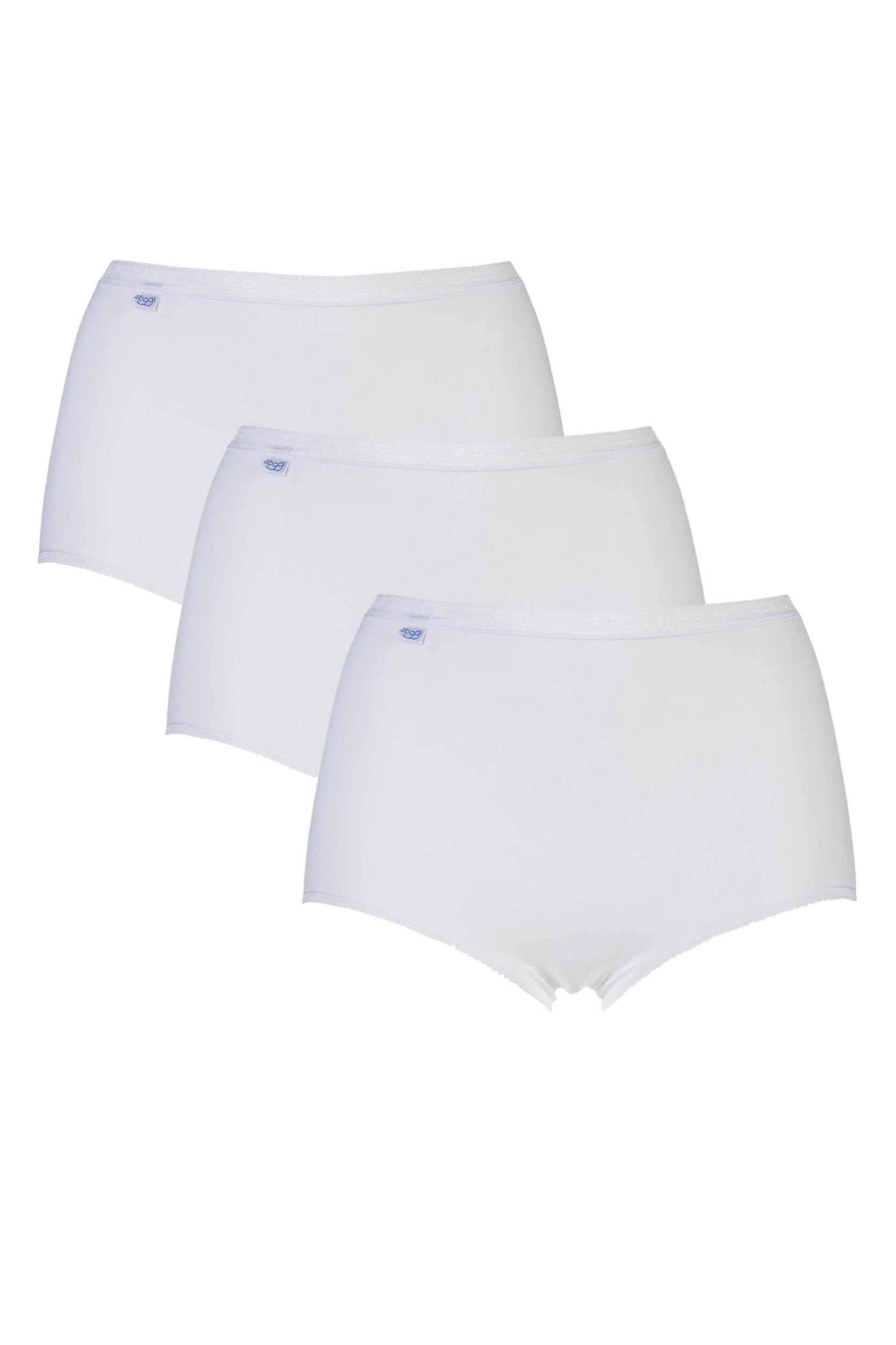 3 Pack White Basic Maxi Briefs Ladies 12 Ladies - Sloggi