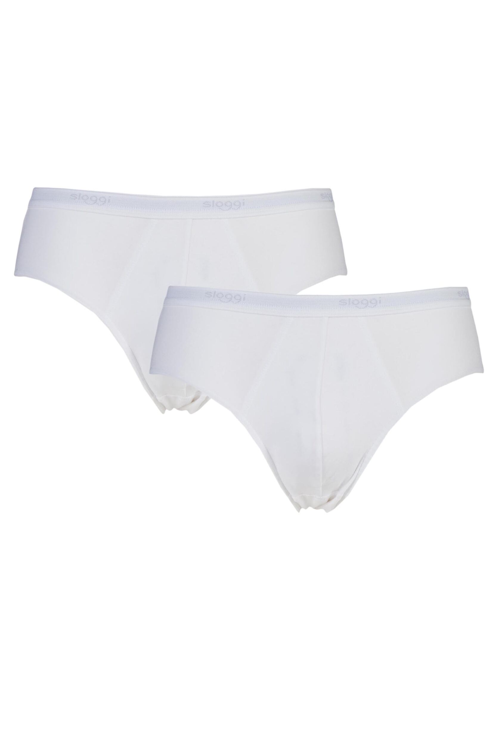 2 Pack White Basic Midi Brief Men's 38 Mens - Sloggi