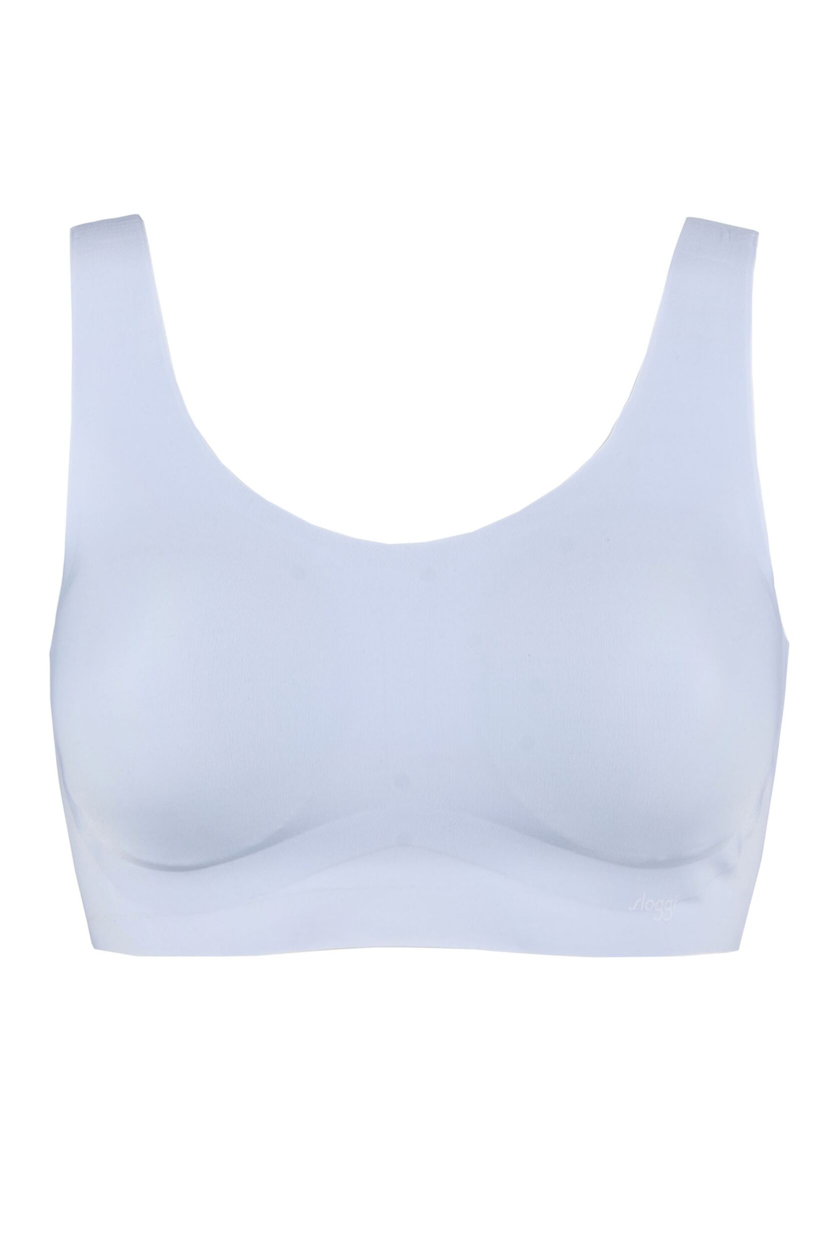 Women's Sloggi Zero Feel Seamfree Bralette Top with Removable Pads Light Blue Large