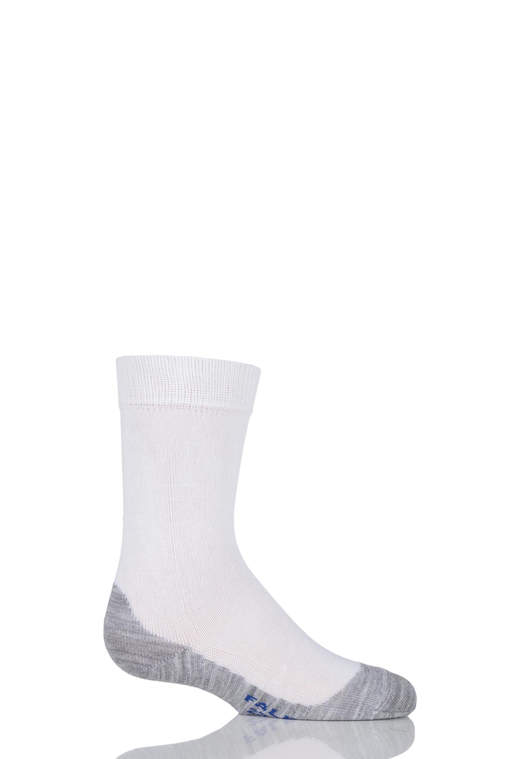 1 Pair White Active Sunny Days Cotton Sports Socks Kids Unisex 6-8.5 Kids (1-3 Years) - Falke