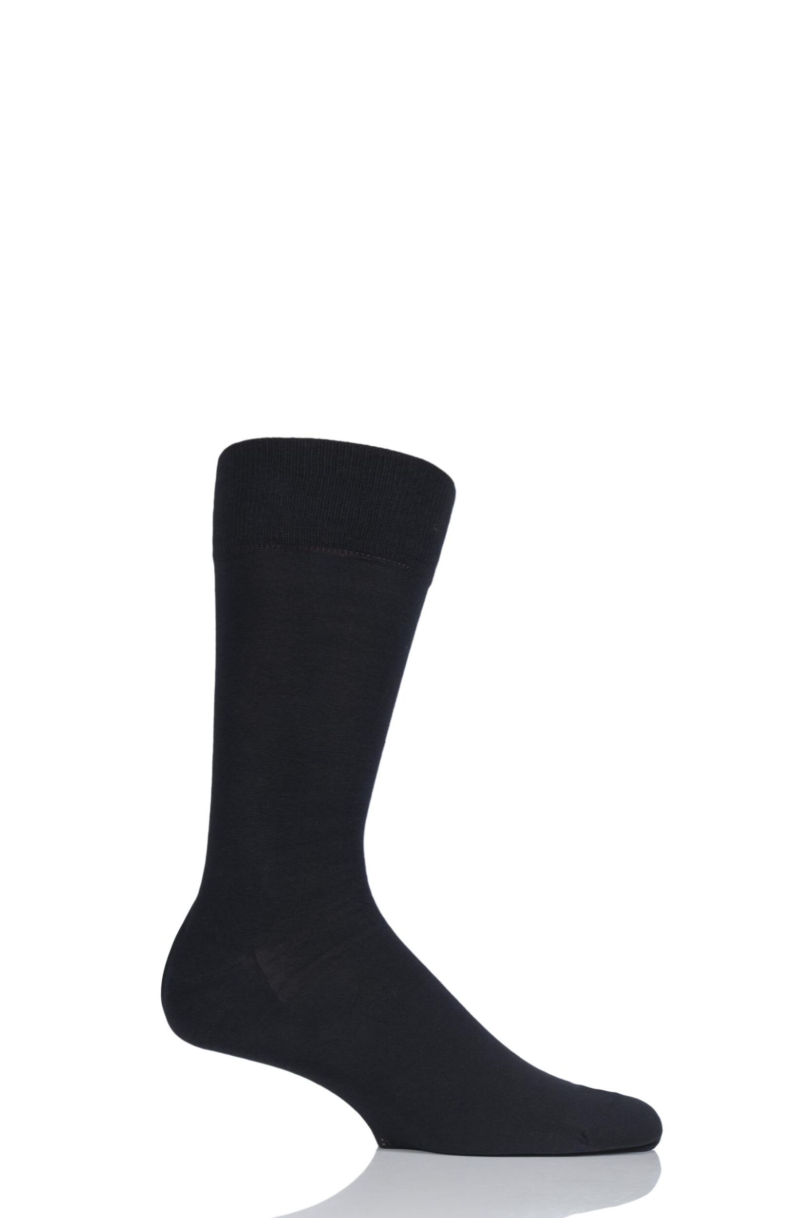 1 Pair Black Cool 24/7 Cotton Socks Men's 7-8 Mens - Falke