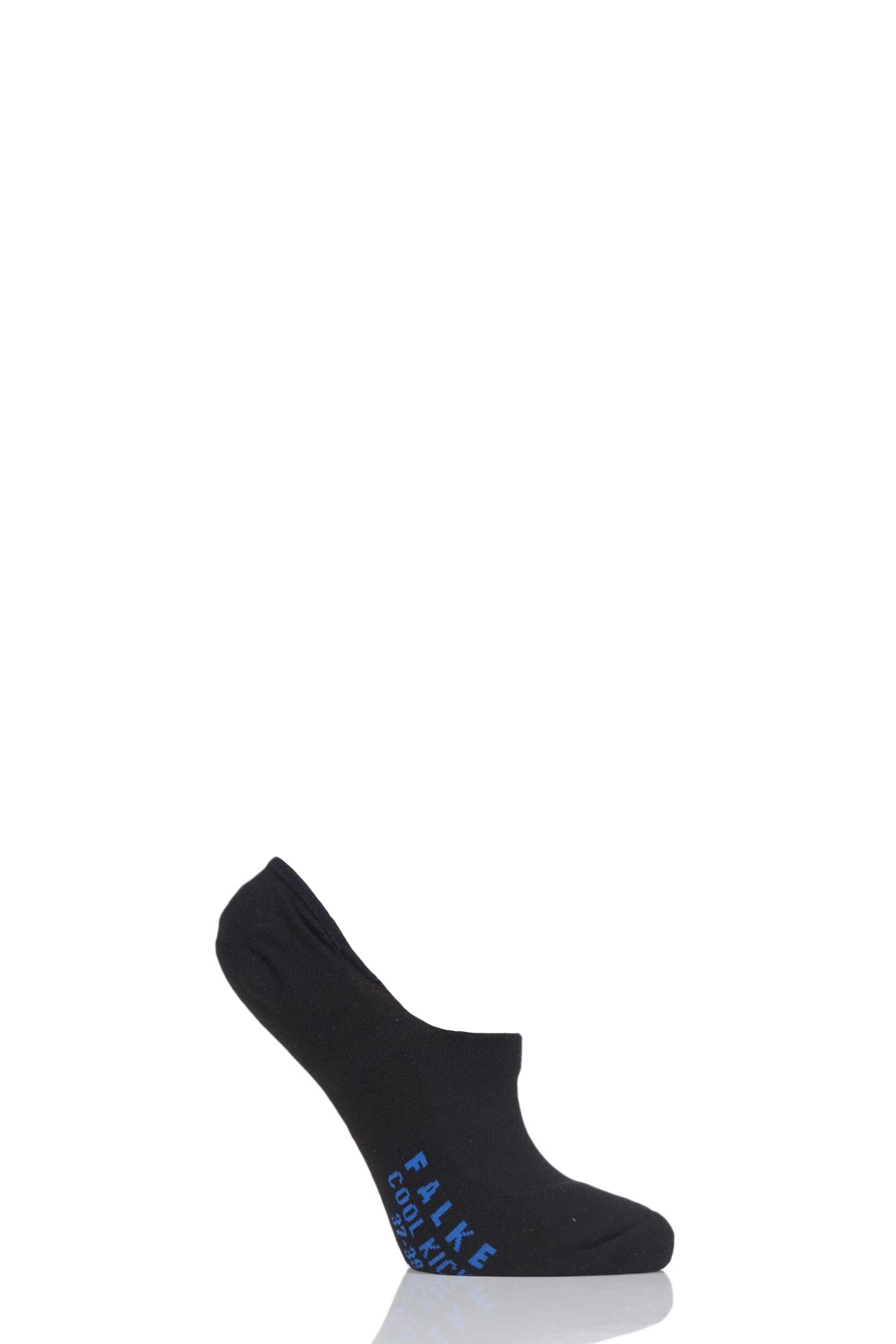 1 Pair Black 2 Sport Spirit Run Invisible Trainer Socks Unisex 5.5-7.5 Unisex - Falke