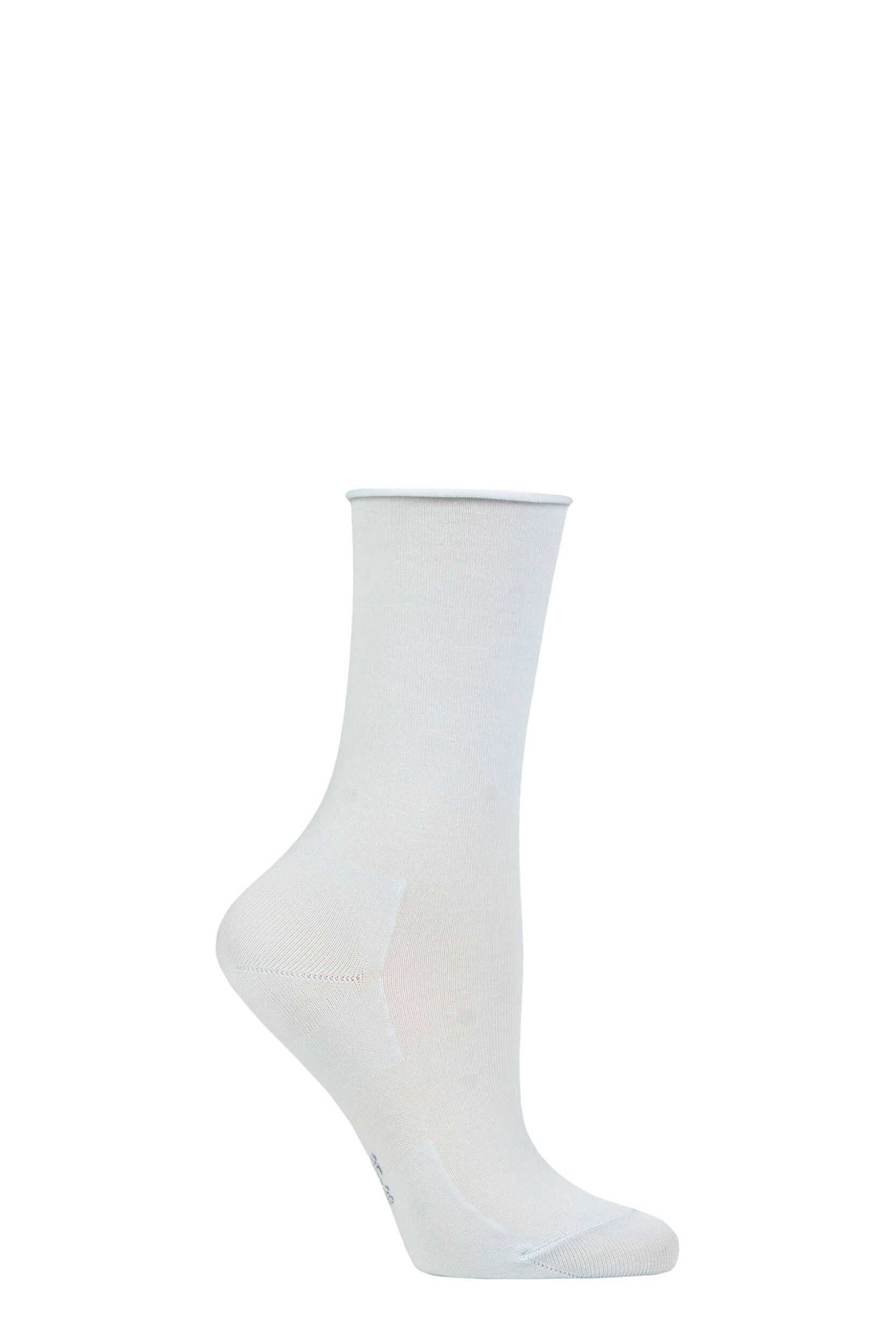 Women's 1 Pair Falke Active Breeze Socks Light Blue 2.5-5 Ladies