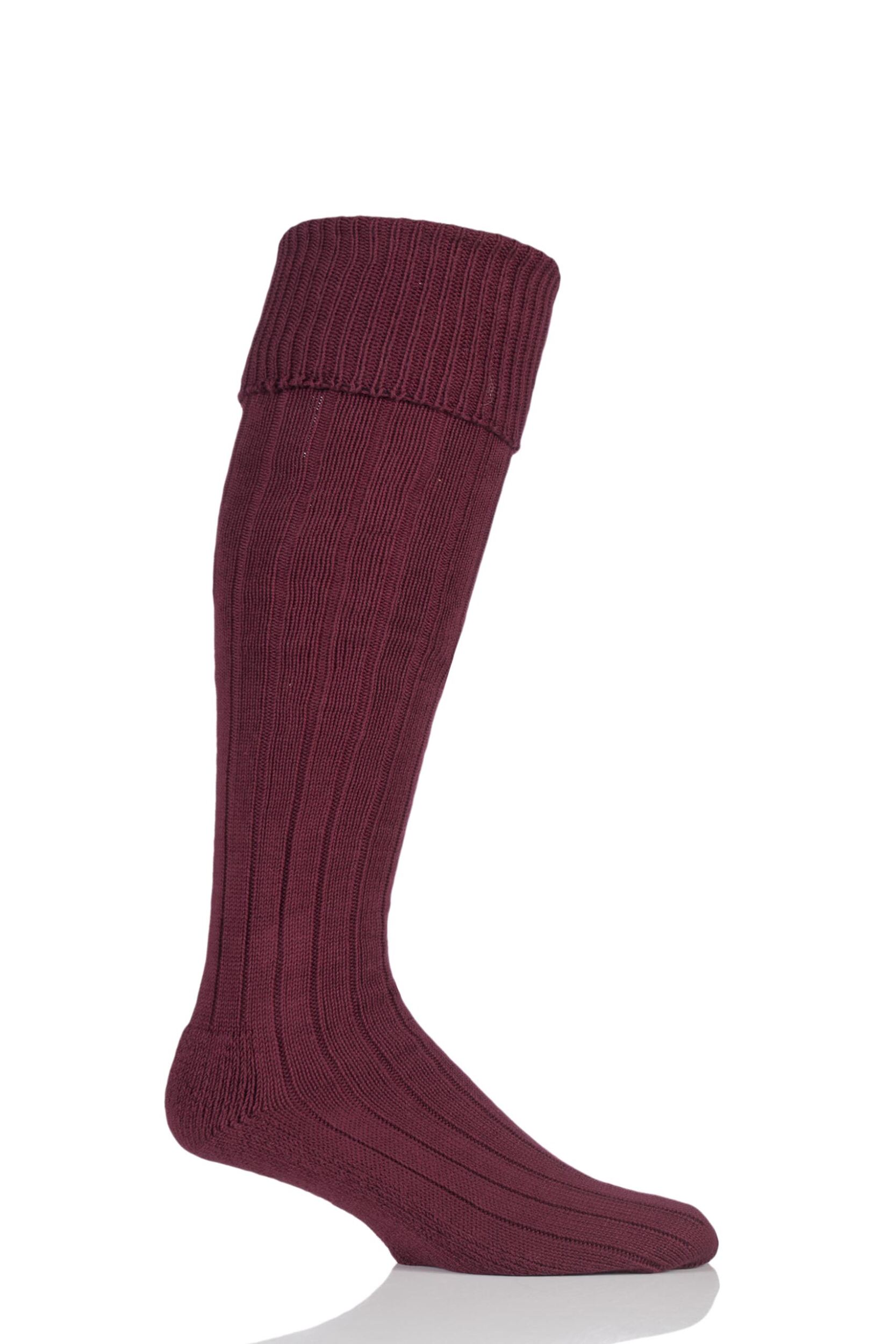 1 Pair Port Birkdale Cotton Cushioned Knee High Golf Socks Men's 12-14 Mens - Glenmuir