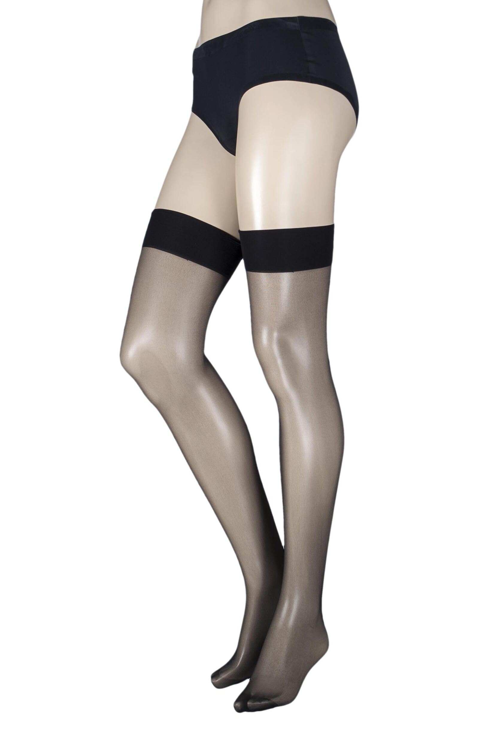 Image of Ladies 1 Pair Pretty Legs 15 Denier Back Seam Stockings