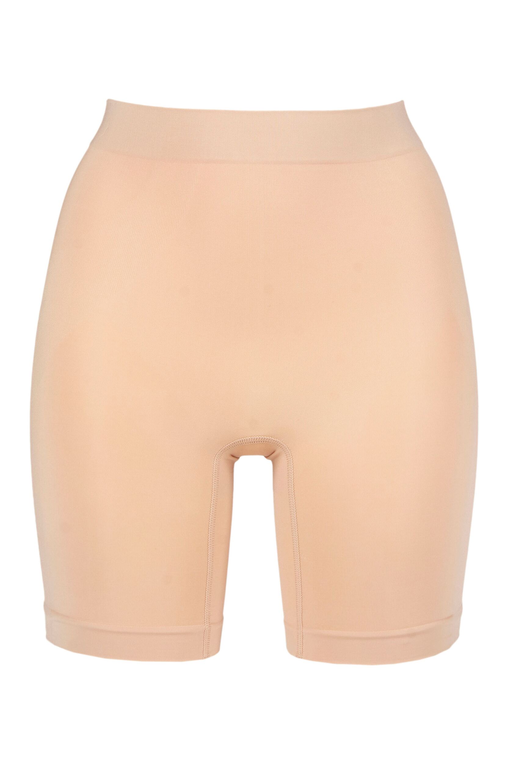 Women's 1 Pack Ambra Powerlite Thigh Shaper Short Underwear Beige UK 12-14