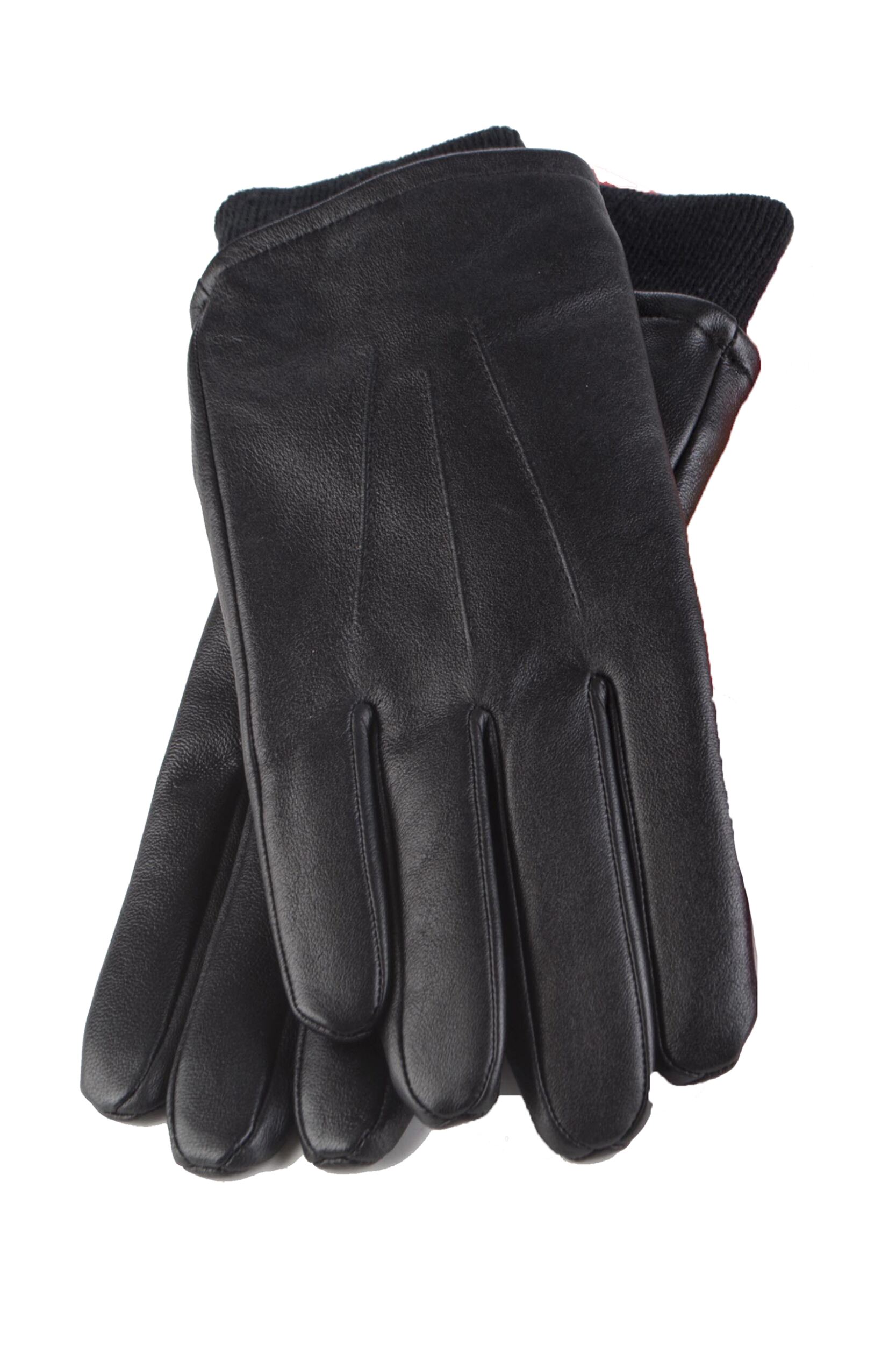 1 Pair Black Leather Gloves 1.2 TOG Men's Small/Medium - Heat Holders