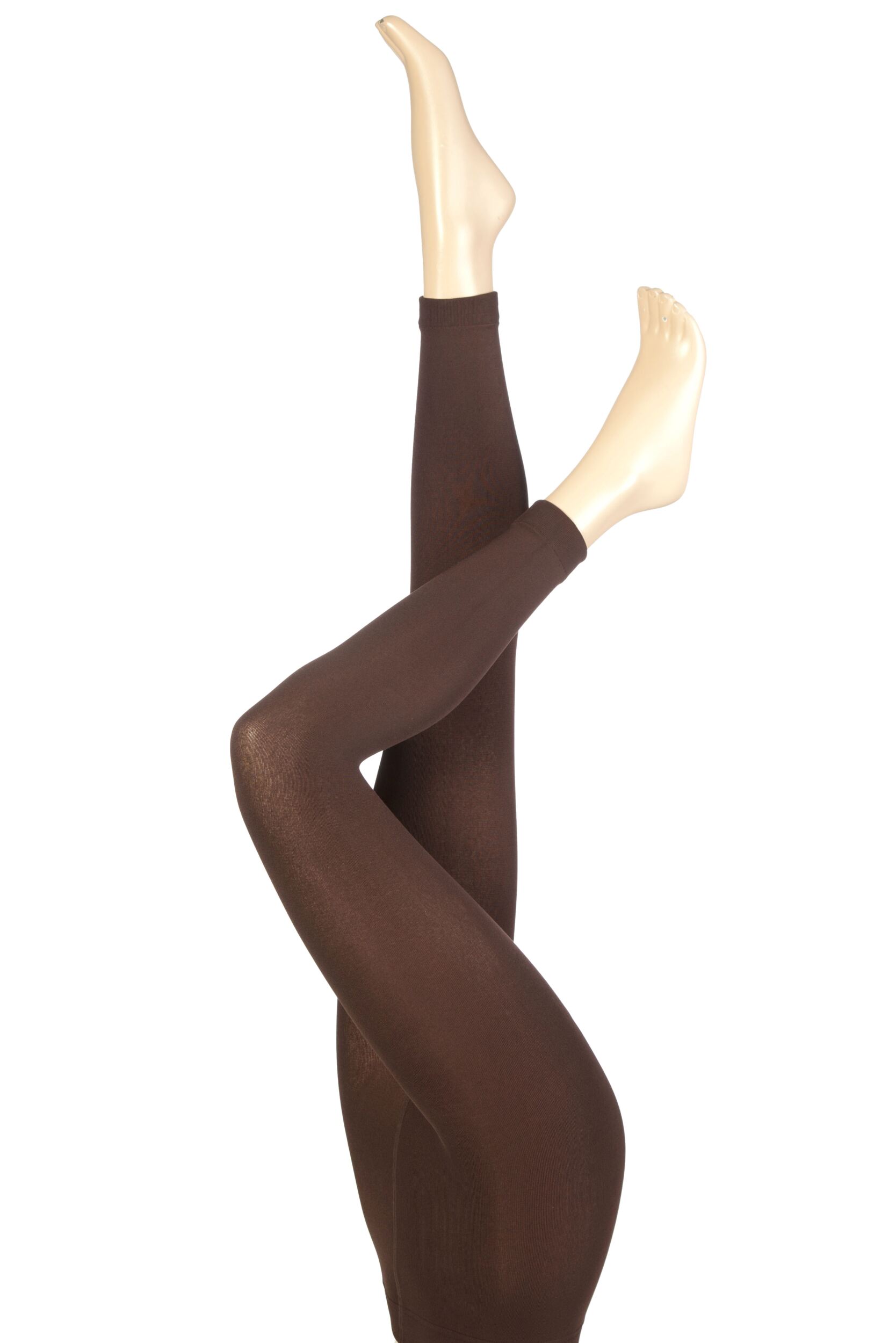 Image of Ladies 1 Pair Heat Holders 0.52 Tog Leggings In Brown