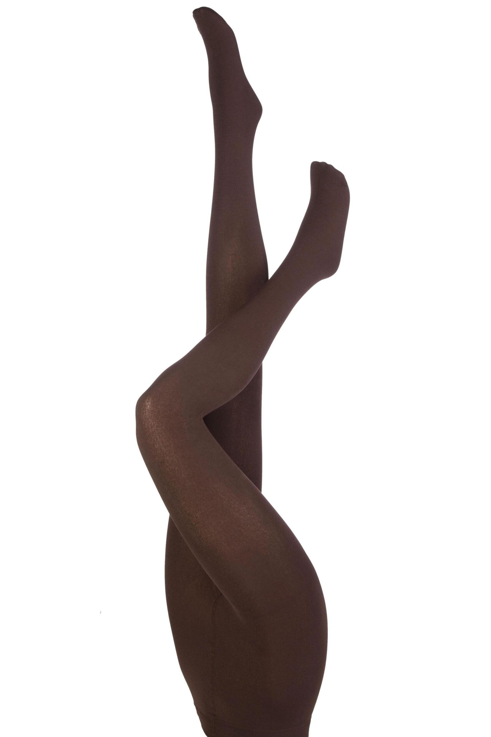 Image of Ladies 1 Pair Heat Holders 0.52 Tog Tights In Brown